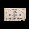 Image 2 : Bank of the State of South Carolina (Charleston, SC) 15¢ Feb. 1, 1863 G91e Grades xf details