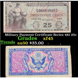 Military Payment Certificate Series 481 25c Grades xf+