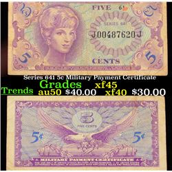 Series 641 5c Military Payment Certificate Grades xf+
