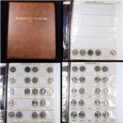Partial Washington Quarter Book 1966-1989 45 coins