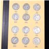 Image 5 : Near Complete Walking Liberty Half Dollar Book 1916-1937 32 coins
