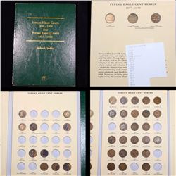 Partial Flying Eagle & Indian Cent Book 1857-1909 38 coins