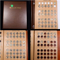 Partial Roosevelt Dime Book 1964-2013 87 coins