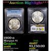 Image 1 : ***Auction Highlight*** PCGS 1900-o Morgan Dollar $1 Graded ms66 By PCGS (fc)