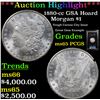 Image 1 : ***Auction Highlight*** PCGS 1880-cc GSA Hoard Morgan Dollar $1 Graded ms65 By PCGS (fc)