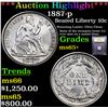 Image 1 : ***Auction Highlight*** 1887-p Seated Liberty Dime 10c Graded GEM+ Unc By USCG (fc)