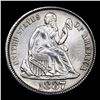Image 2 : ***Auction Highlight*** 1887-p Seated Liberty Dime 10c Graded GEM+ Unc By USCG (fc)