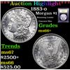Image 1 : ***Auction Highlight*** 1883-o Morgan Dollar $1 Graded GEM++ Unc By USCG (fc)