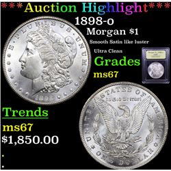 ***Auction Highlight*** 1898-o Morgan Dollar $1 Graded GEM++ Unc By USCG (fc)