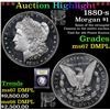 Image 1 : ***Auction Highlight*** 1880-s Morgan Dollar $1 Graded GEM++ DMPL By USCG (fc)