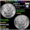 Image 1 : ***Auction Highlight*** 1901-s Morgan Dollar $1 Graded Select Unc By USCG (fc)