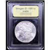 Image 4 : ***Auction Highlight*** 1891-p Morgan Dollar $1 Graded Choice Unc By USCG (fc)