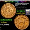 Image 1 : ***Auction Highlight*** (1863) Army & Navy Patriotic F-257/311 R4 Mint Error Civil War Token 1c Grad