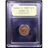 Image 4 : ***Auction Highlight*** 1886 Ty II Indian Cent 1c Graded Choice+ Unc RB By USCG (fc)