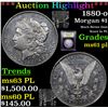Image 1 : ***Auction Highlight*** 1880-o Morgan Dollar $1 Graded Unc+ PL By USCG (fc)