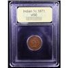 Image 4 : ***Auction Highlight*** 1871 Indian Cent 1c Graded vf++ By USCG (fc)