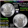 Image 1 : ***Auction Highlight*** 1882/882-cc Vam 5 Morgan Dollar $1 Graded Choice Unc+ PL By USCG (fc)