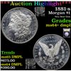 Image 1 : ***Auction Highlight*** 1881-s Morgan Dollar $1 Graded Choice Unc+ DMPL By USCG (fc)