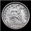 Image 2 : ***Auction Highlight*** 1853-p Arrows Seated Liberty Dime 10c Graded Choice Unc By USCG (fc)