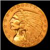 Image 2 : ***Auction Highlight*** 1914-d Gold Indian Quarter Eagle $2 1/2 Graded Choice Unc By USCG (fc)