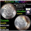 Image 1 : ***Auction Highlight*** 1882-p Colorfully Toned Morgan Dollar $1 Graded Choice+ Unc By USCG (fc)