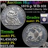 Image 1 : ***Auction Highlight*** 1876-p WB-101 Seated Half Dollar 50c Graded Select Unc+ PL By USCG (fc)