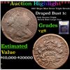 Image 1 : ***Auction Highlight*** 1807 Major Mint Error Triple Struck Draped Bust Large Cent 1c Graded vg, ver