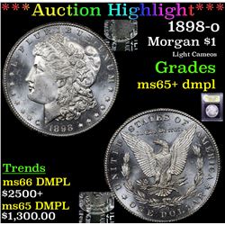 ***Auction Highlight*** 1898-o Morgan Dollar $1 Graded GEM+ DMPL By USCG (fc)