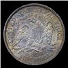 Image 3 : ***Auction Highlight*** 1867-p Rainbow Toned Seated Half Dollar 50c Graded Select+ Unc By USCG (fc)