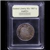 Image 4 : ***Auction Highlight*** 1867-p Rainbow Toned Seated Half Dollar 50c Graded Select+ Unc By USCG (fc)