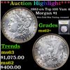 Image 1 : ***Auction Highlight*** 1882-o/s Top 100 Vam 4 Morgan Dollar $1 Graded Select Unc By USCG (fc)