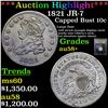 Image 1 : ***Auction Highlight*** 1821 JR-7 Capped Bust Dime 10c Graded Choice AU/BU Slider+ By USCG (fc)