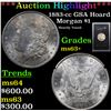 Image 1 : ***Auction Highlight*** 1883-cc GSA Hoard Morgan Dollar $1 Grades Select+ Unc (fc)