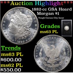 ***Auction Highlight*** 1882-cc GSA Hoard Morgan Dollar $1 Grades Select Unc PL (fc)