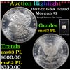 Image 1 : ***Auction Highlight*** 1882-cc GSA Hoard Morgan Dollar $1 Grades Select Unc PL (fc)