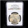 Image 2 : NGC 1922-p Mint Error Peace Dollar $1 Graded ms61 By NGC