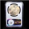 Image 3 : NGC 1922-p Mint Error Peace Dollar $1 Graded ms61 By NGC