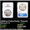Image 1 : NGC 1886-p Colorfully Toned Morgan Dollar $1 Graded ms64 By NGC