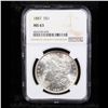 Image 2 : NGC 1887-p Morgan Dollar $1 Graded ms63 By NGC