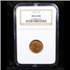 Image 2 : NGC 1911-p Lincoln Cent 1c Graded ms64 rb By NGC