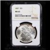 Image 2 : NGC 1887-p Morgan Dollar $1 Graded ms63 By NGC