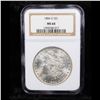 Image 2 : NGC 1884-o Morgan Dollar $1 Graded ms64 By NGC