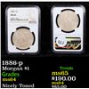 Image 1 : NGC 1886-p Morgan Dollar $1 Graded ms64 By NGC