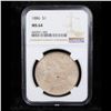 Image 2 : NGC 1886-p Morgan Dollar $1 Graded ms64 By NGC