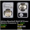 Image 1 : NGC 2014-p Baseball Hall Of Fame Modern Commem Dollar $1 Graded ms69 By NGC