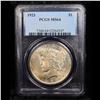 Image 2 : PCGS 1923-p Peace Dollar $1 Graded ms64 By PCGS
