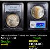 Image 1 : PCGS 1885-o Rainbow Toned McClaren Collection Morgan Dollar $1 Graded ms61 By PCGS