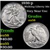 Image 1 : 1936-p Walking Liberty Half Dollar 50c Grades Choice AU/BU Slider