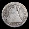 Image 2 : 1874 Arrows Seated Liberty Quarter 25c Grades g, good