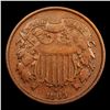 Image 2 : 1865 Plain 5 Two Cent Piece 2c Grades vf++